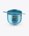 Metallic Noodle Bowl Mockup
