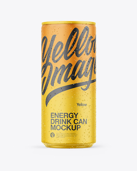 Matte Can Mockup - 25+36oz+gold+layer+cold+beer