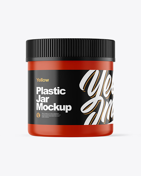 Matte Plastic Jar Mockup