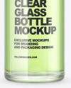 Clear Glass Bottle Mockup