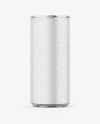 Metallic Can W/ Matte Finish Mockup