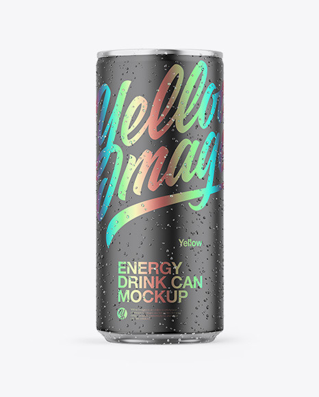 Metallic Can W/ Matte Finish Mockup Metallic Can W/ Matte Finish Mockup