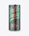 Metallic Can W/ Matte Finish Mockup Metallic Can W/ Matte Finish Mockup