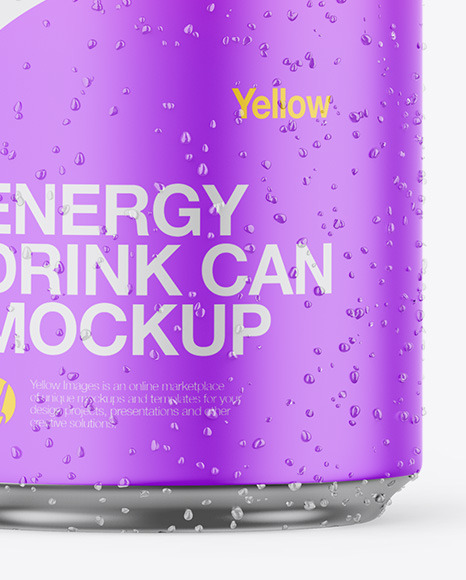 Metallic Can W/ Matte Finish Mockup Metallic Can W/ Matte Finish Mockup