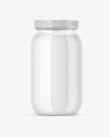 Coconut Oil Glass Storage Jar Mockup