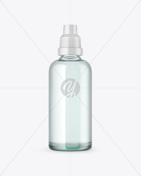 Clear Glass Bottle Mockup