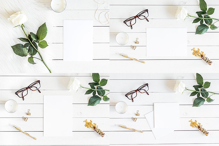 The White Rose Mockups Bundle The White Rose Mockups Bundle