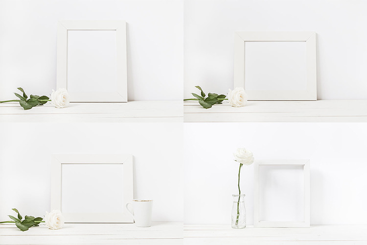 The White Rose Mockups Bundle The White Rose Mockups Bundle