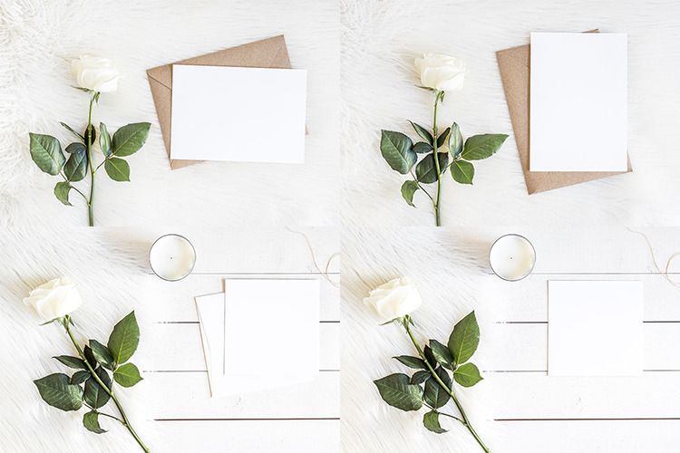 The White Rose Mockups Bundle The White Rose Mockups Bundle