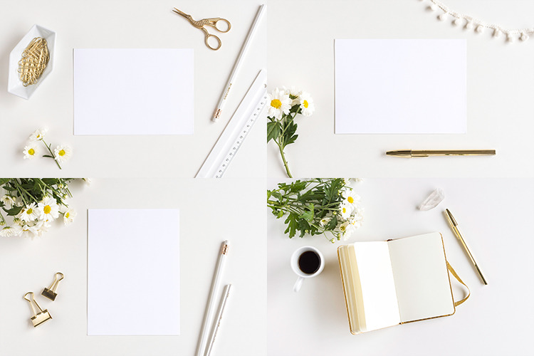 The Daisy Bundle - 11 Mockups and a Stock Photo The Daisy Bundle - 11 Mockups and a Stock Photo