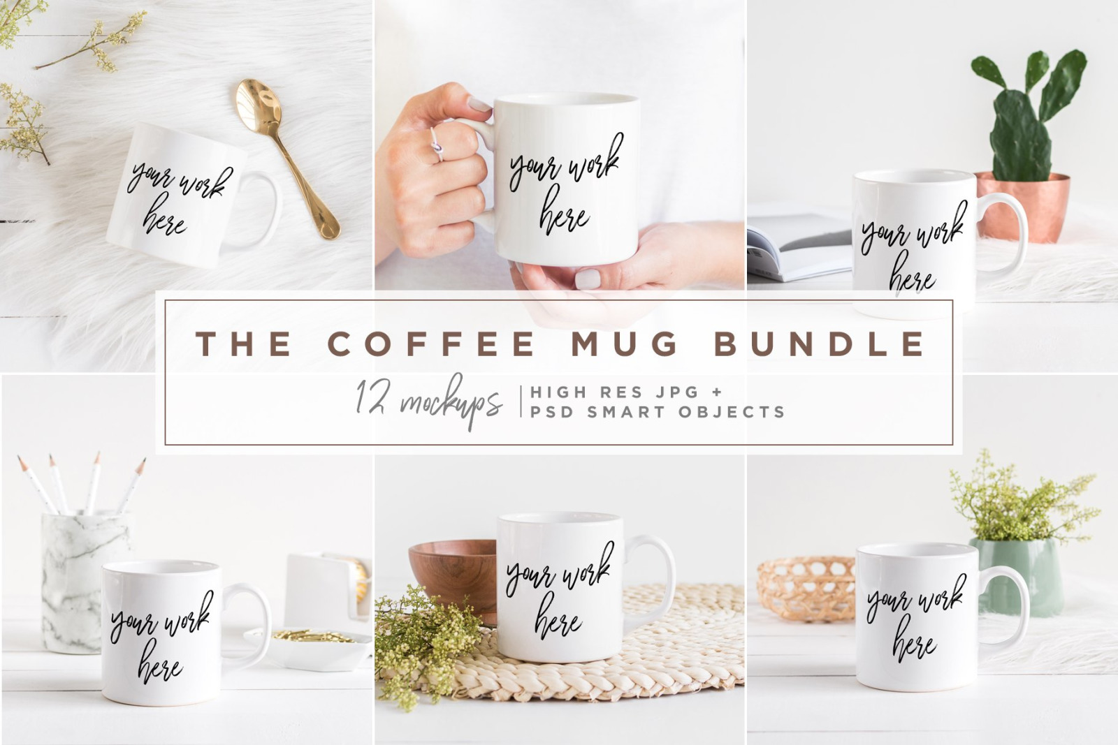 The Coffee Mug Bundle - 12 Mockups