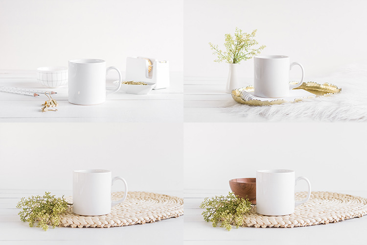 The Coffee Mug Bundle - 12 Mockups The Coffee Mug Bundle - 12 Mockups