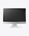 iMac Pro Keyboard and Mouse Mockup - Front View