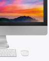 iMac Pro Keyboard and Mouse Mockup - Front View