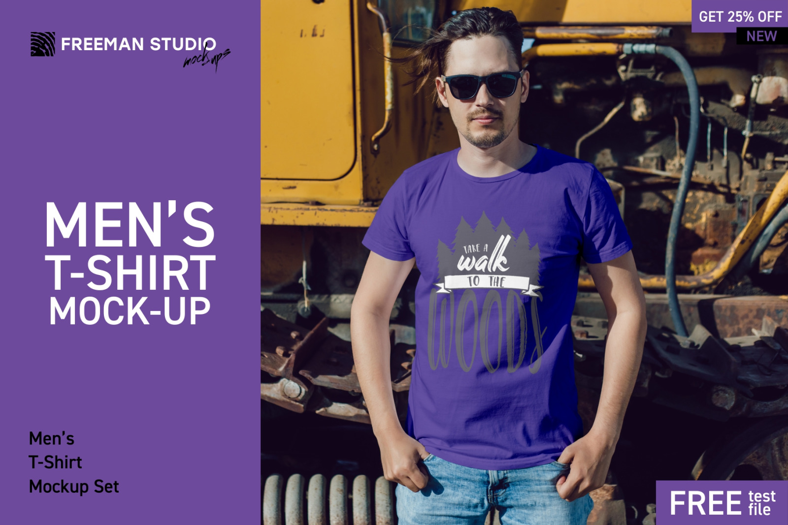 Men's T-Shirt Mock-Up Set Men's T-Shirt Mock-Up Set