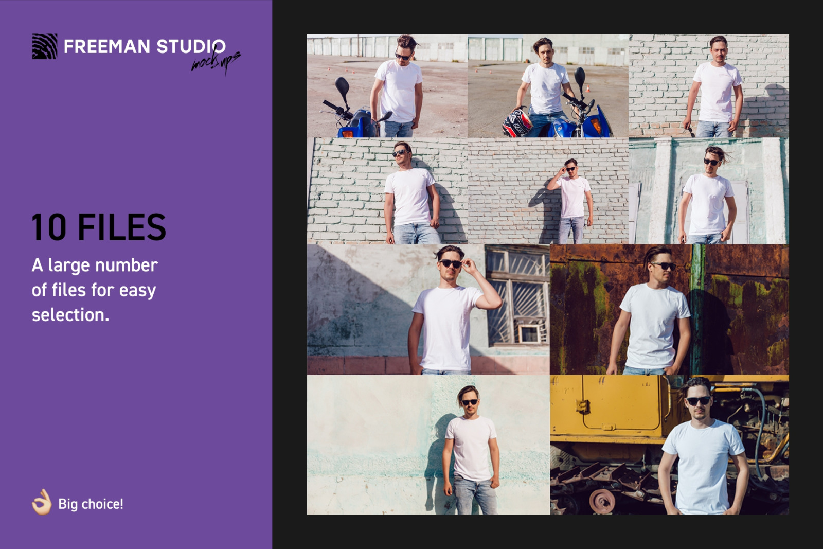 Men's T-Shirt Mock-Up Set Men's T-Shirt Mock-Up Set