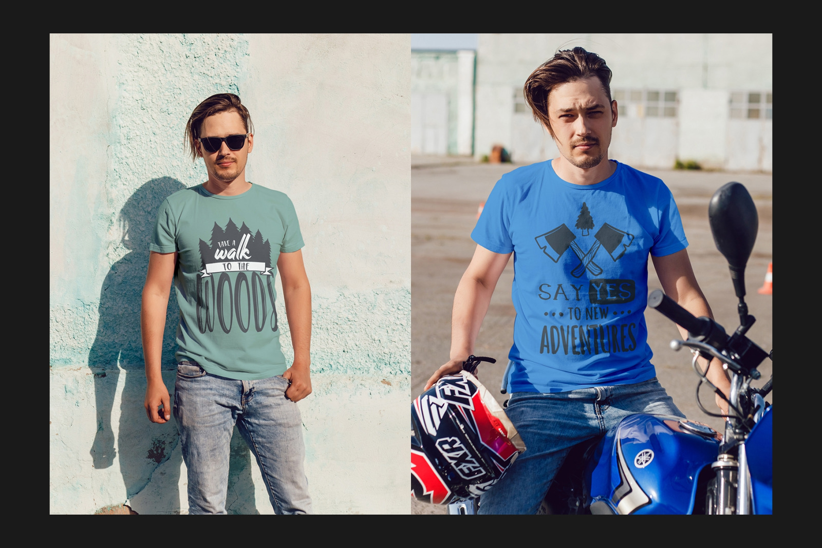 Men's T-Shirt Mock-Up Set Men's T-Shirt Mock-Up Set