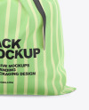 Fabric Sack Mockup - Front View