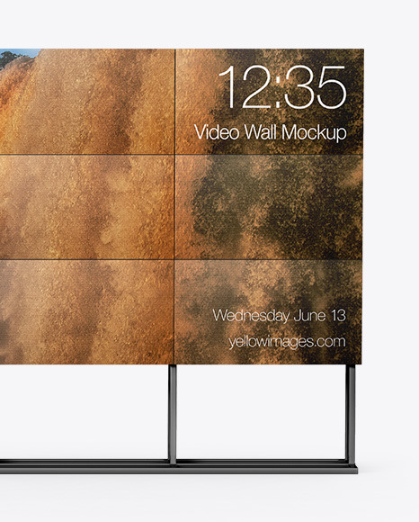 5x3 Video Wall Mockup