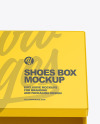 Matte Shoes Box Mockup