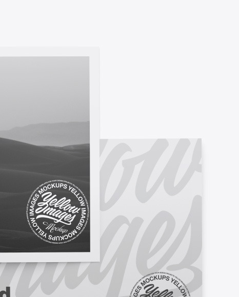 Matte A5 Postcard Mockup