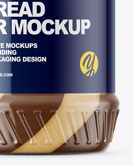 Duo Chocolate Spread Jar Mockup Duo Chocolate Spread Jar Mockup