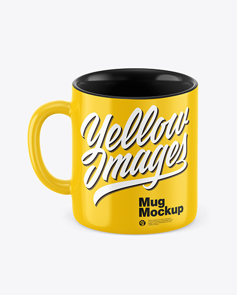 Glossy Coffee Cup Mockup