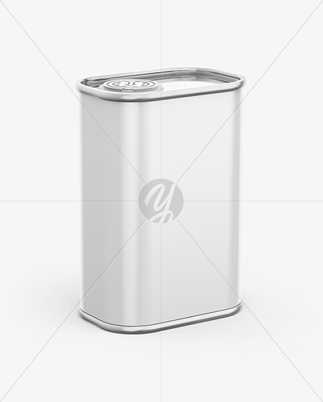 Glossy Olive Oil Tin Can Mockup