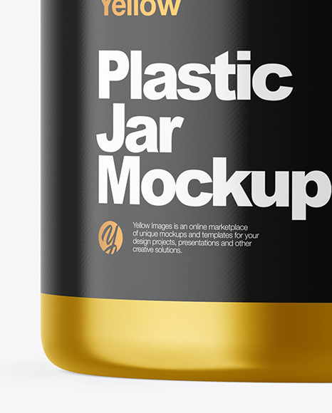 Metallic Jar Mockup