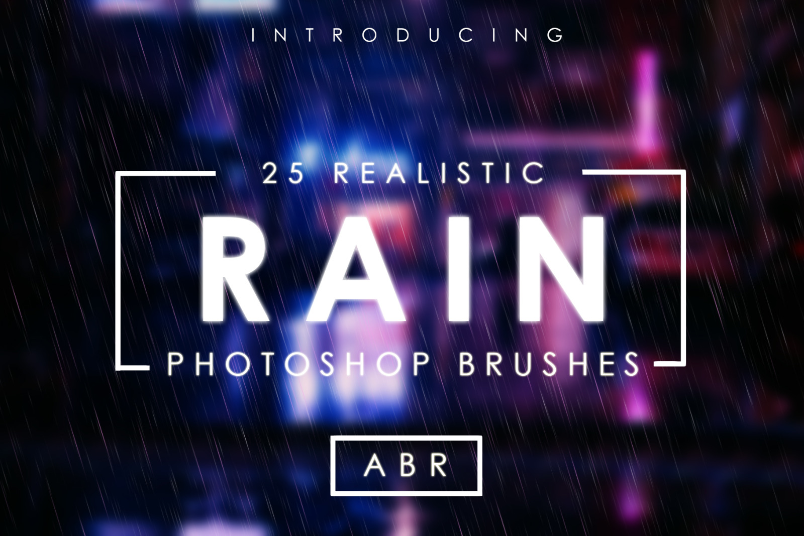 25 Realistic Rain Brushes 25 Realistic Rain Brushes