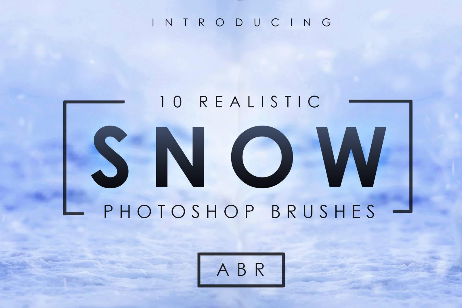 10 Realistic Photoshop Snow Brushes