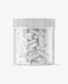 Clear Pills Jar Mockup