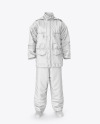 Winter Insulated Coveralls Mockup – Front View