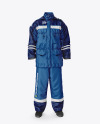 Winter Insulated Coveralls Mockup – Front View