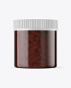 Amber Pills Jar Mockup