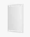 Advertisement Poster Frame Mockup - Right Side View