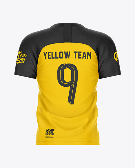 Men’s Soccer Jersey Mockup – Back View