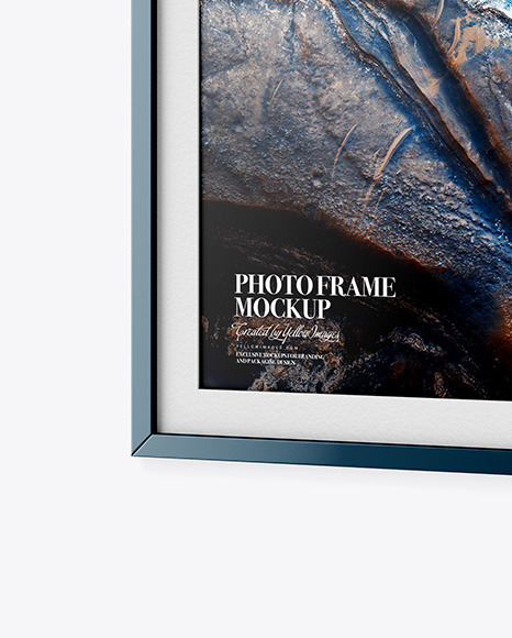 Glossy Photo Frame Mockup