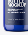 Blue Liquid Soap Bottle with Pump Mockup