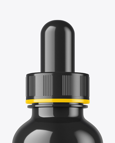 Glossy Dropper Bottle Mockup