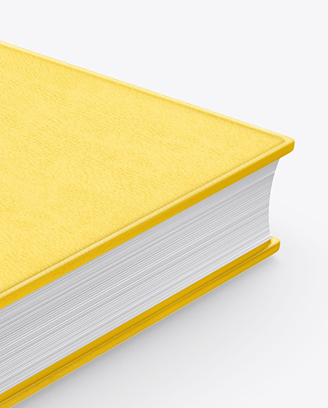 Hardcover Book w/ Leather Cover Mockup