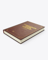 Hardcover Book w/ Leather Cover Mockup