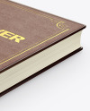 Hardcover Book w/ Leather Cover Mockup