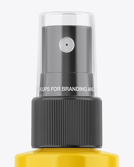 Glossy Spray Bottle Mockup