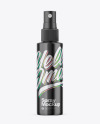 Glossy Metallic Spray Bottle Mockup