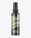 Glossy Metallic Spray Bottle Mockup