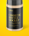 Glossy Cosmetic Bottle with Pump Mockup