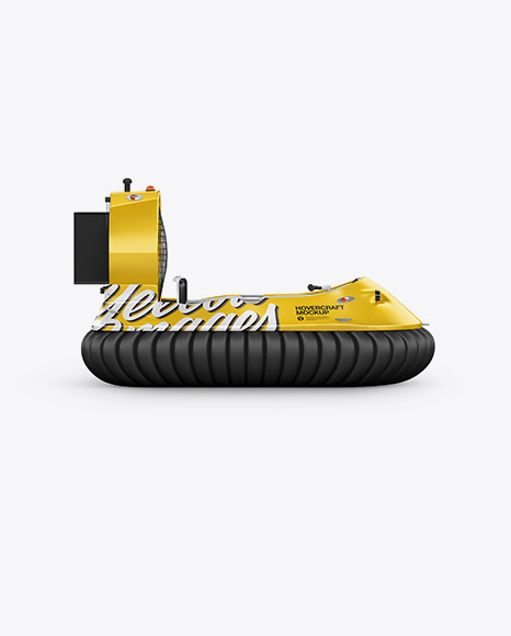 Hovercraft Mockup - Side View