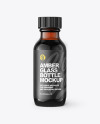 30ml Amber Glass Bottle Mockup 30ml Amber Glass Bottle Mockup