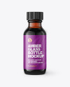 30ml Amber Glass Bottle Mockup 30ml Amber Glass Bottle Mockup